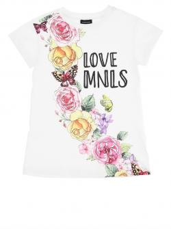 Monnalisa T-Shirt floraler Print