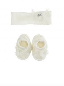 Monnalisa Set Baby Schuhe & Haarband