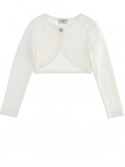 Monnalisa Cardigan, Strickjacke Bolero milk