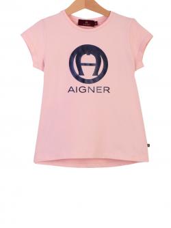 Aigner Kids Logo T-Shirt Mädchen rose g