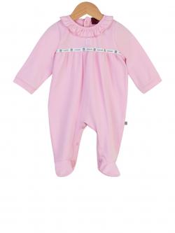 Aigner Kids Logo Strampler rosa