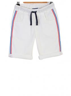 Bugatti Kids Shorts, Bermuda, kurze Hose Jungen Streifen weiß g