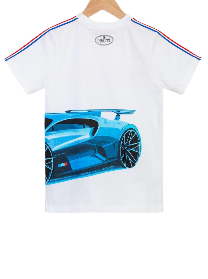 Bugatti Kids Motiv T-Shirt Jungen weiß - Grimms Glückskinder Fashion