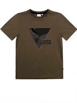 Hugo Boss T-Shirt Jungen khaki gold 