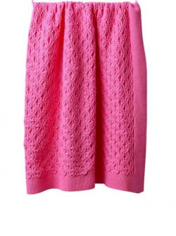 Wedoble Strickdecke, Babydecke pink
