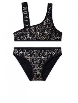 DKNY Mädchen Bikini schwarz gold