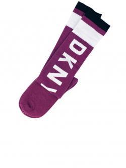 DKNY Socken, Kniestrümpfe aubergine
