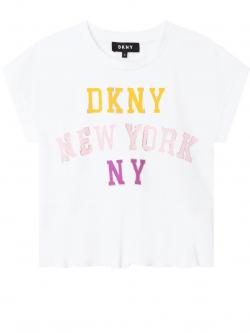 DKNY T-Shirt Mädchen Print weiss