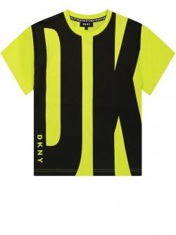DKNY T-Shirt Jungen Logo grün 