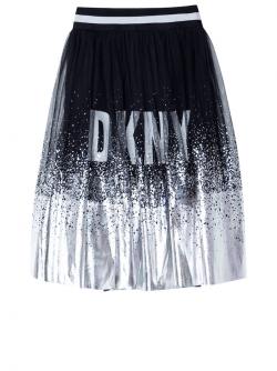 DKNY Tüllrock Mädchen schwarz/silber