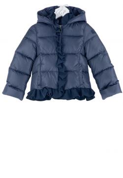 Il Gufo Daunenjacke dunkelblau Volants 