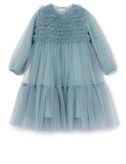 Il Gufo Kleid Tüll pastellblau