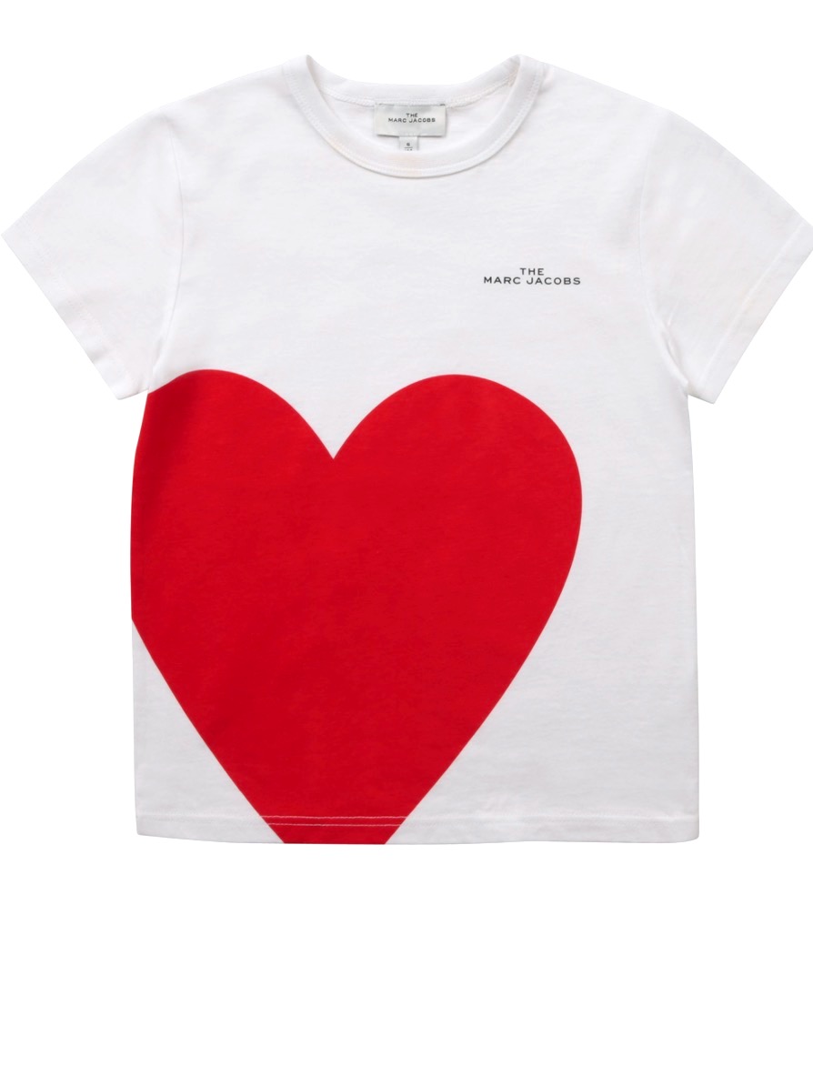 Marc Jacobs T-Shirt Mädchen Herz weiß - Grimms Glückskinder Fashion