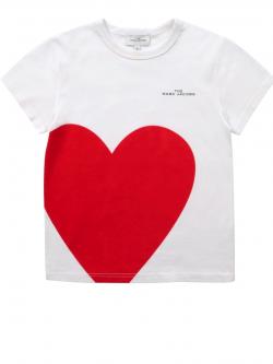 Marc Jacobs T-Shirt Mädchen Herz weiß