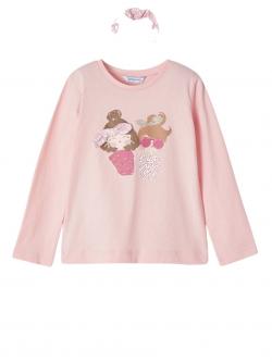 Mayoral Longsleeve mit Haargummi rosa