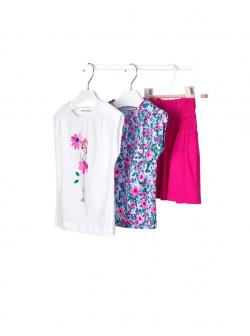Mayoral Set 2 T-Shirts & Rock Mädchen pink