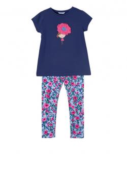 Mayoral Set T-Shirt & Leggings Mädchen blau