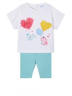 Mayoral Set T-Shirt & Leggings Mädchen Ballone