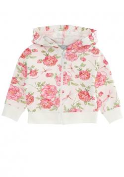 Monnalisa Sweatjacke, Jacke Blumen milk 