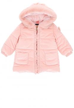 Monnalisa Winterjacke Samt rosa 