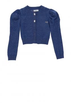 Monnalisa Bolero, Strickjacke taubenblau