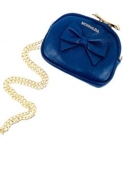 Monnalisa Tasche Leder blau