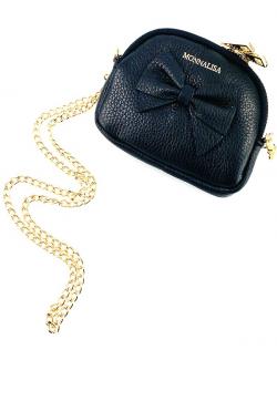 Monnalisa Tasche Leder schwarz