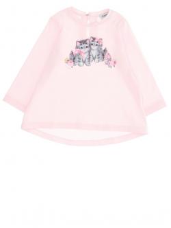 Monnalisa Longsleeve Kätzchen rosa