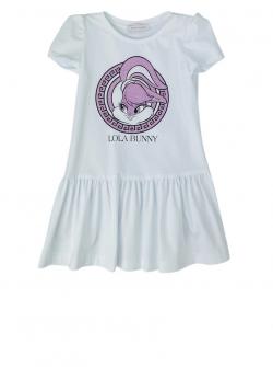 Monnalisa Kleid Lola Bunny weiß