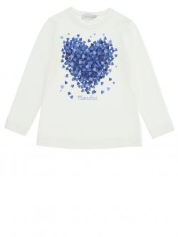 Monnalisa Longsleeve blaue Herzen 