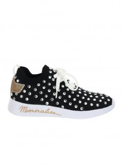 Monnalisa Sneakers Strass schwarz