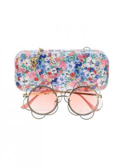 Monnalisa Sonnenbrille Blume peach
