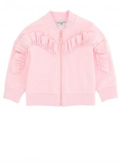Monnalisa Sweatjacke Volants rosa