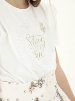 Monnalisa T-Shirt milk