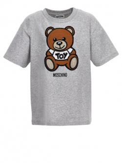 Moschino Maxi T-Shirt Teddy grau