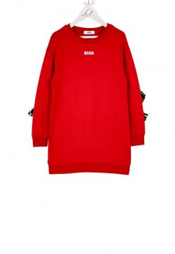 MSGM Kids Sweatkleid mini rot