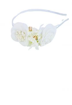 Patachou Haarreif mit Blüten weiß