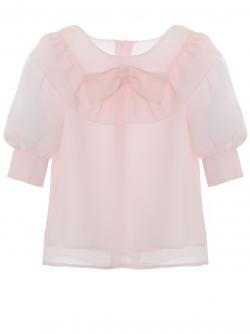 Patachou Bluse Volantkragen rosa