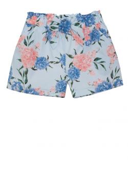 Patachou Shorts floraler Print blau
