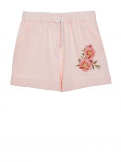 Patachou Shorts floraler Print rosa