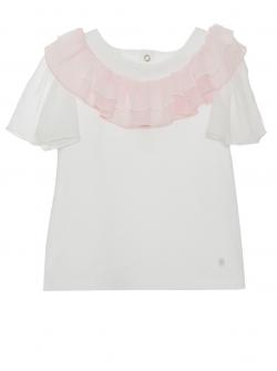 Patachou T-Shirt weiß rosa