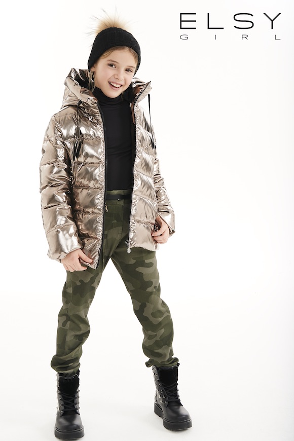 E.L.S.Y Girl_Daunenjacke_metallic_Herbst Winter 2020_1