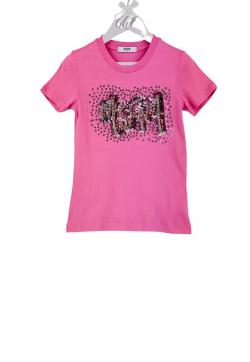 MSGM Kids Jersey T-Shirt Strass