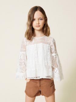 Twinset Bluse Boho weiss