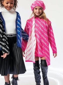 Twinset Kleid Strickkleid pink