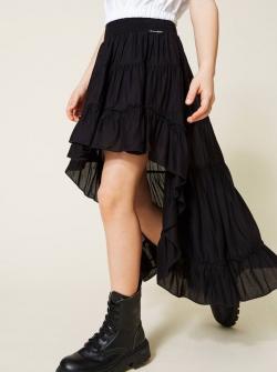 Twinset Rock asymmetrisch schwarz