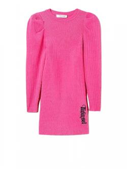 Twinset Kleid Rippstrick pink