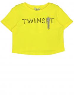Twinset T-Shirt Brosche sunny lemon