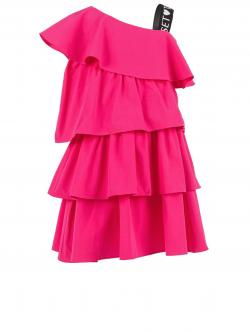Twinset Volantkleid pink